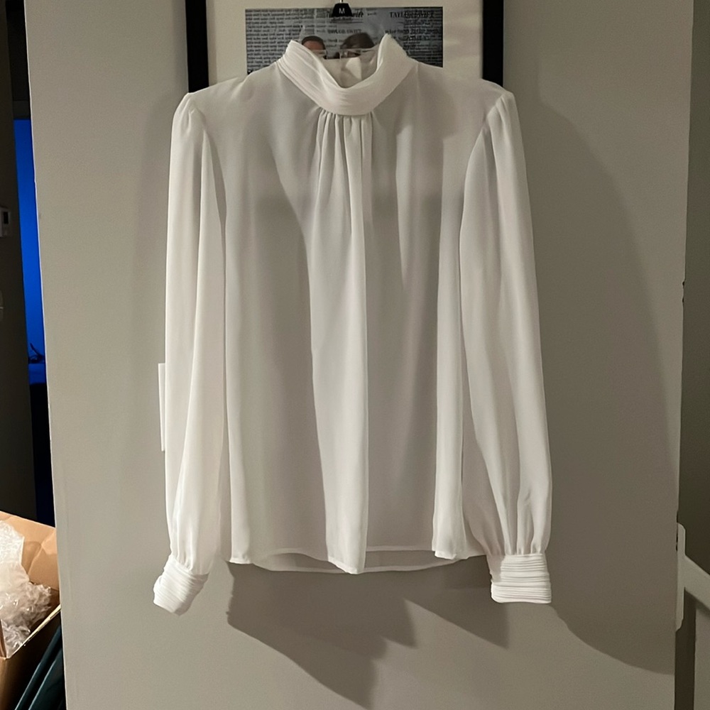 Vintage 80s White Blouse